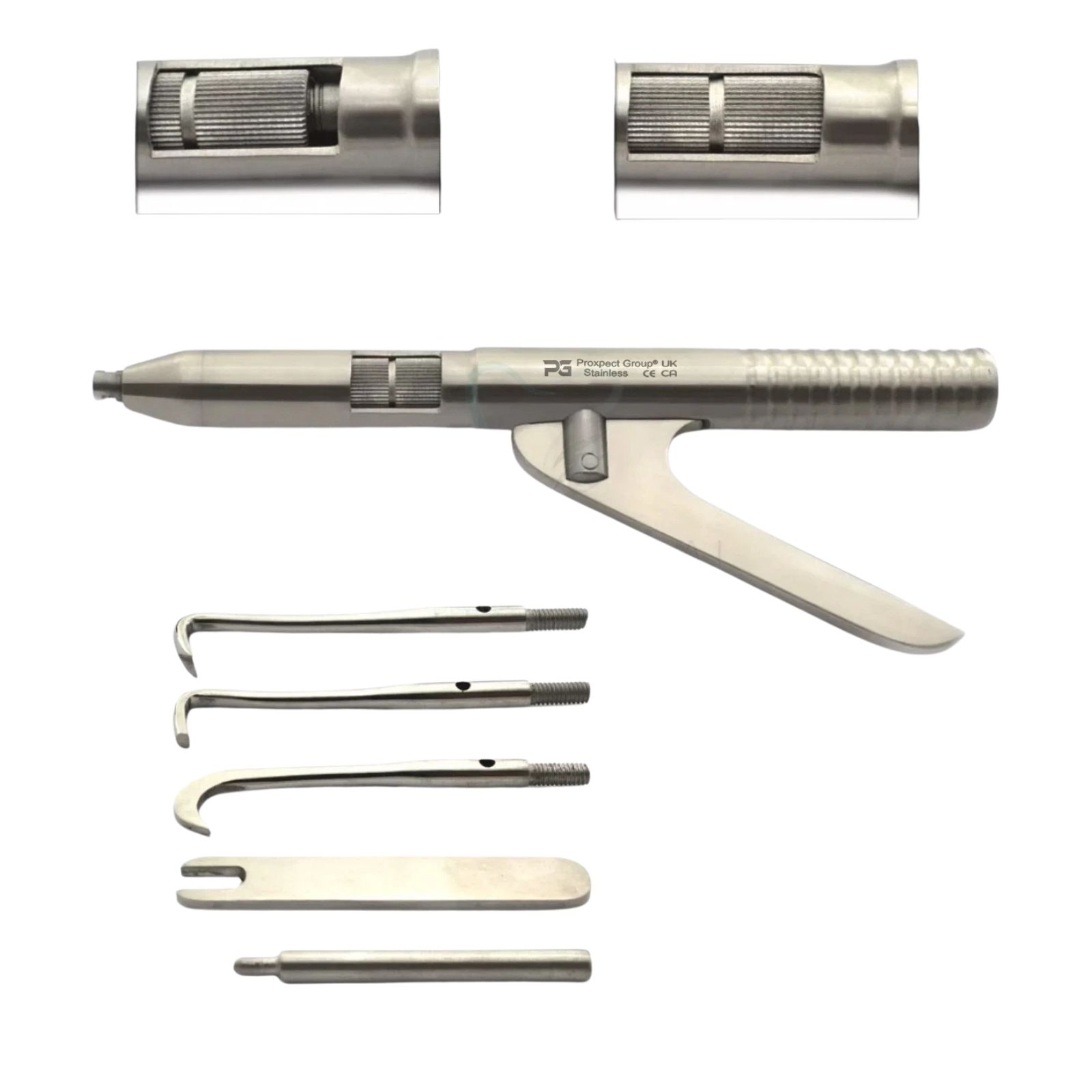 Dental Kronenentferner Automatische Pistole mit Aufsätzen Professionelles Dentalinstrument