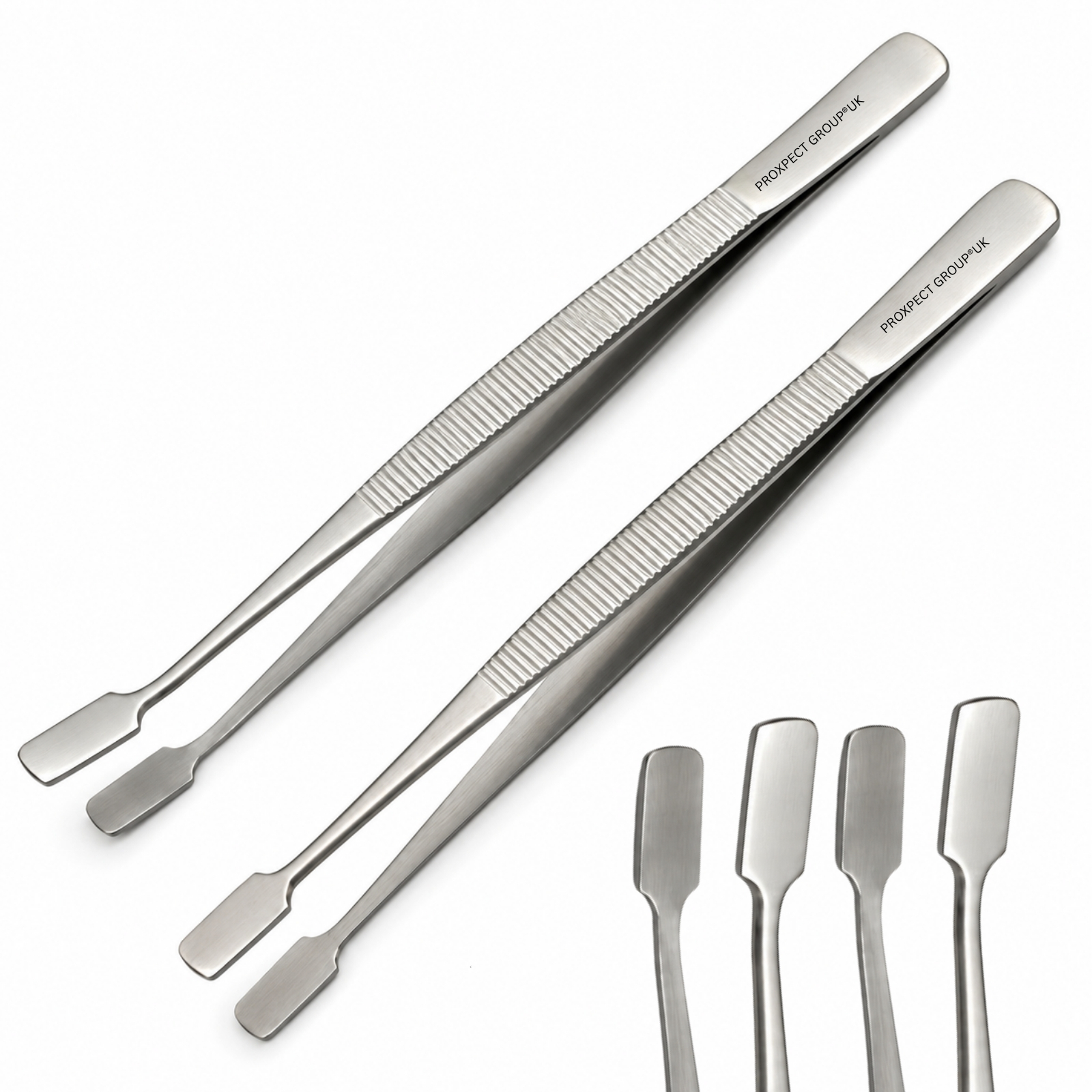 2er Set Deckglas Pinzetten aus