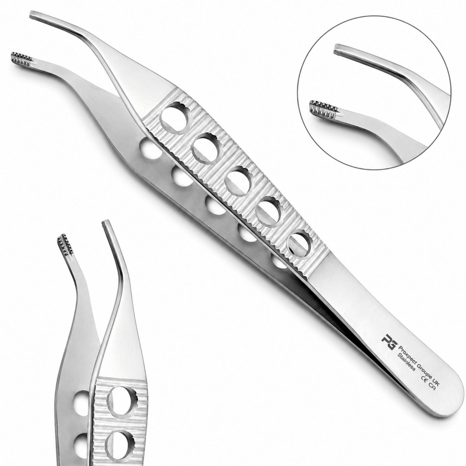 Adson Brown Gebogene Pinzette Dental Chirurgisches Instrument