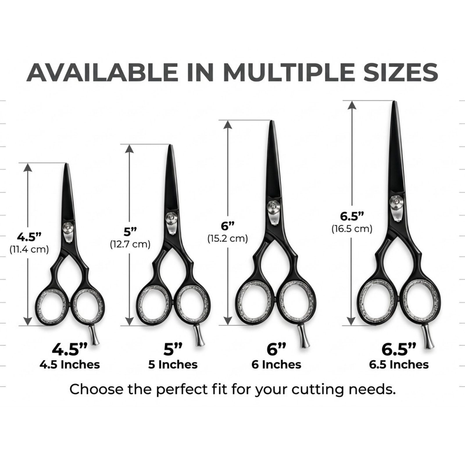 Schwarze Friseurschere Haarschneideschere Salon Styling Friseurbedarf